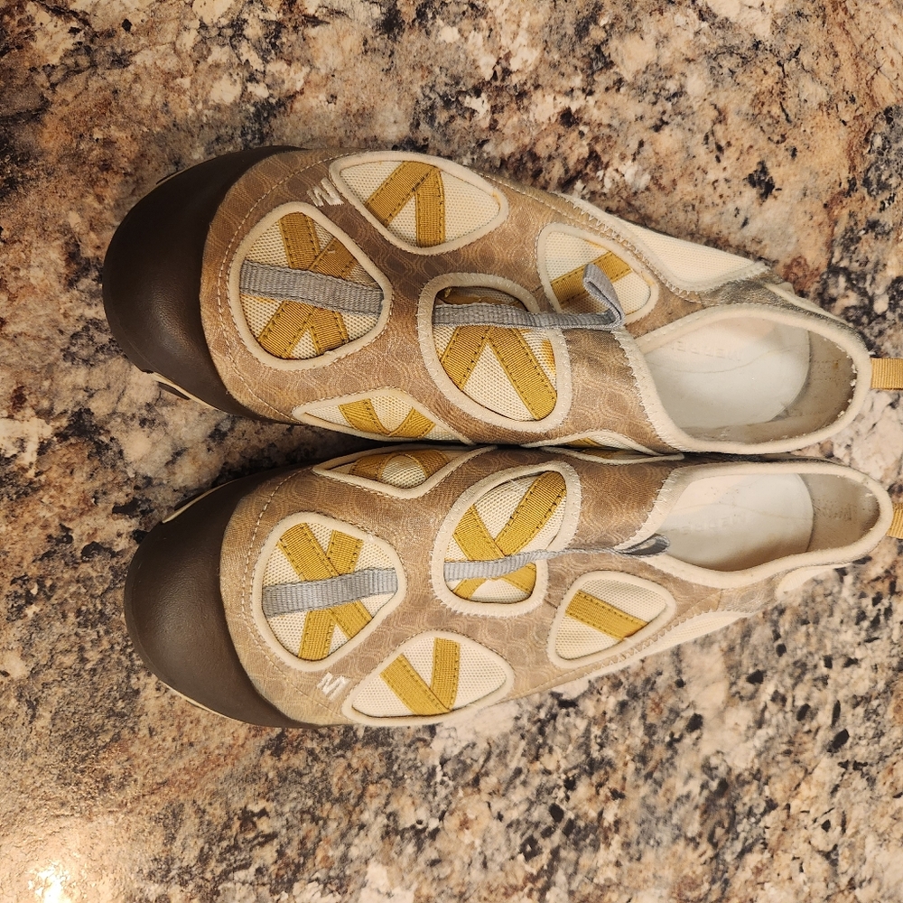 Merrell Brown and Yellow Athletic Shoes